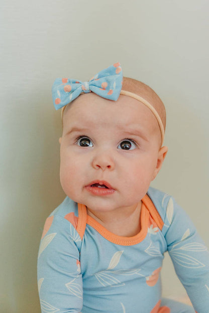 Clementine Bowtie Baby Bow | Copper Pearl