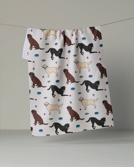 Lab Pals Tea Towel | Geometry
