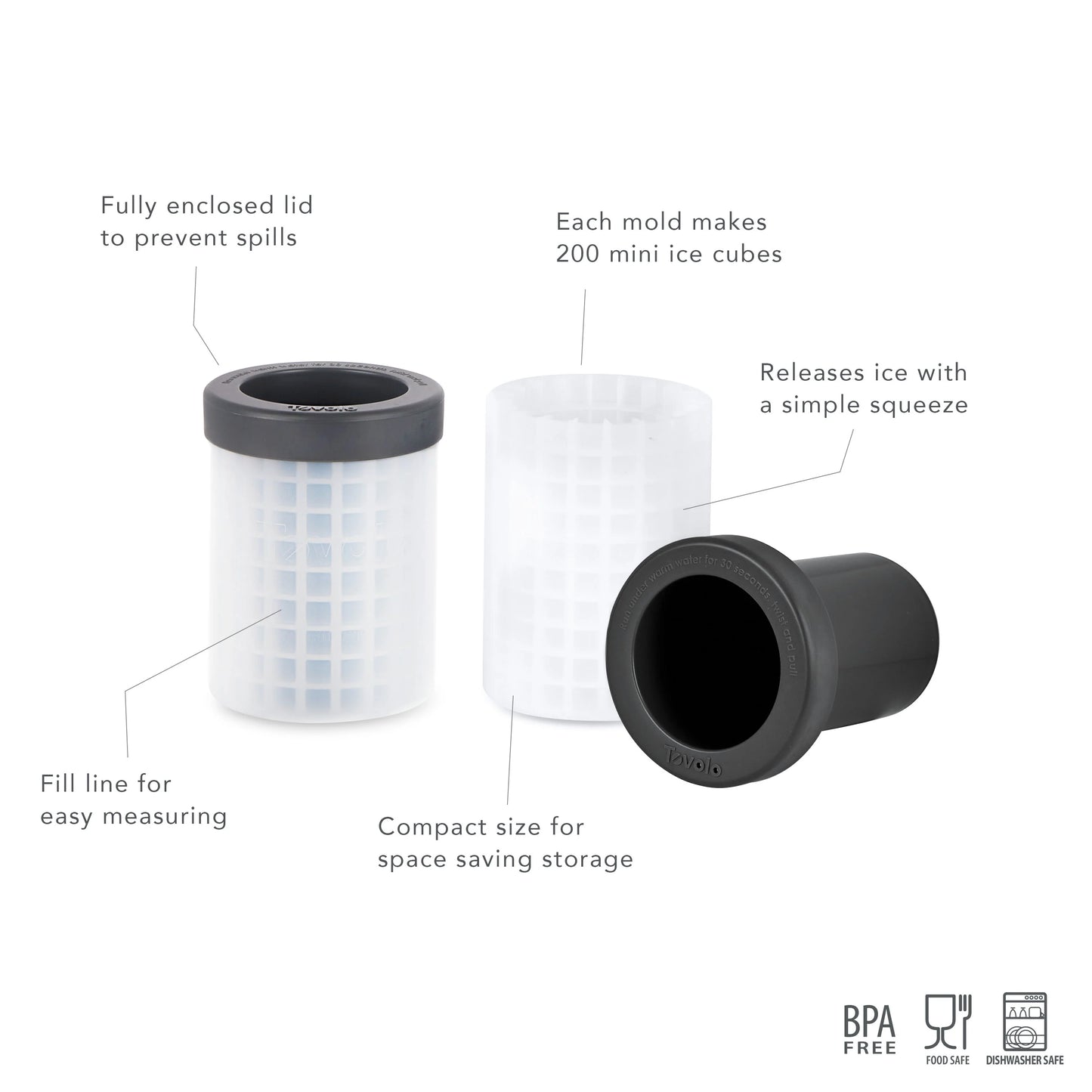 Squeeze & Release Mini Ice Cylinder | Tovolo