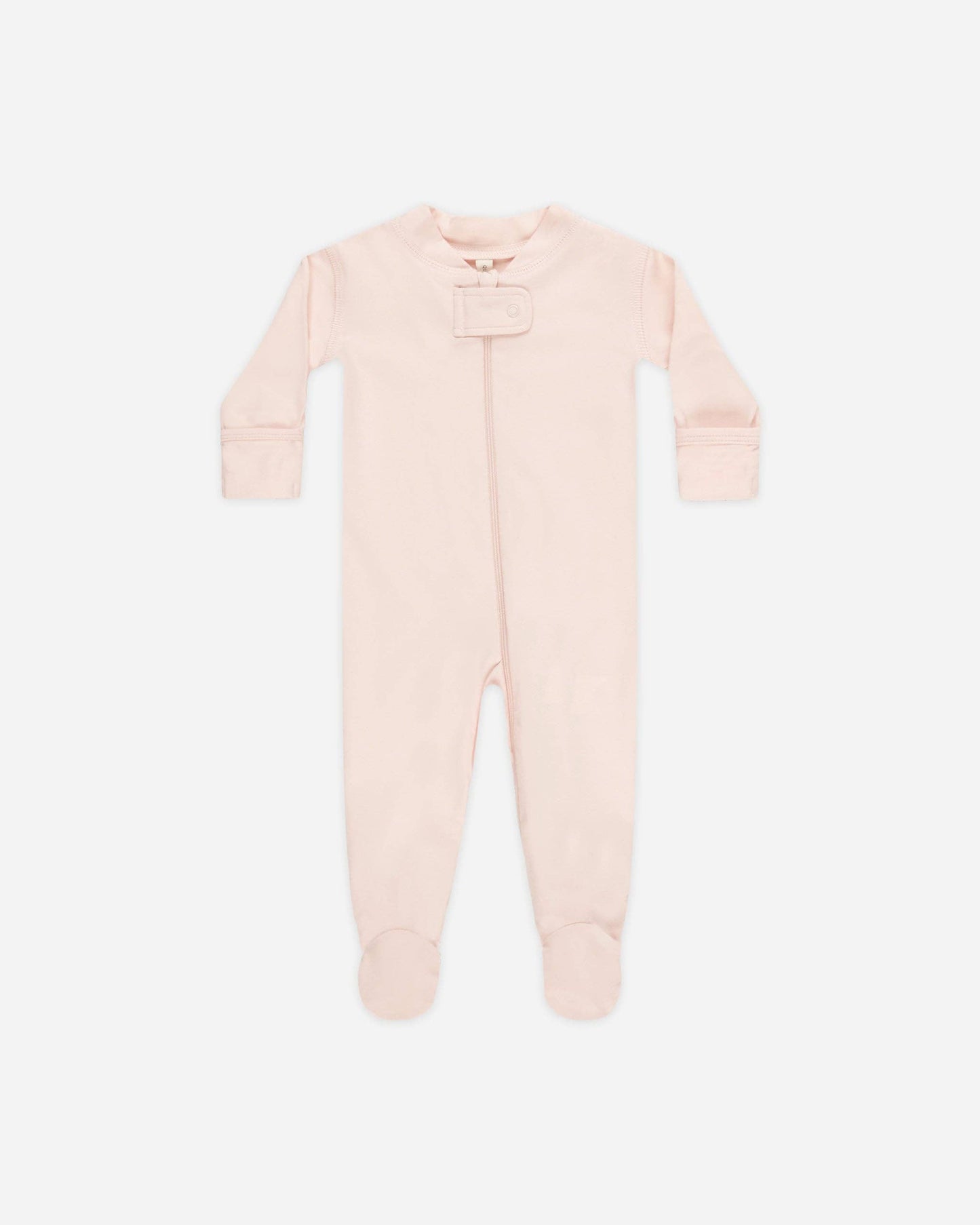 Zip Longsleeve Sleeper Footie - Petal | Quincy Mae