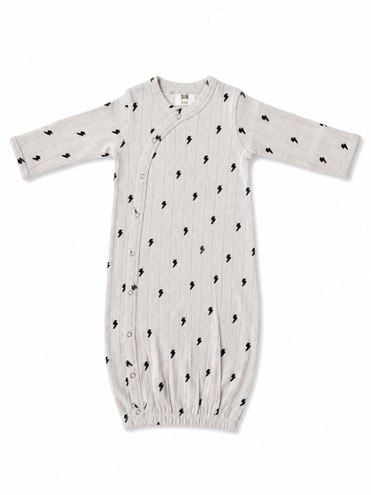 Lightning Bolts Pointelle Gown | Siix Collection