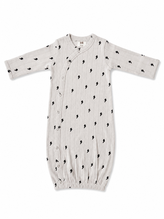 Lightning Bolts Pointelle Gown | Siix Collection