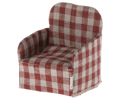 Red Plaid Chair | Maileg