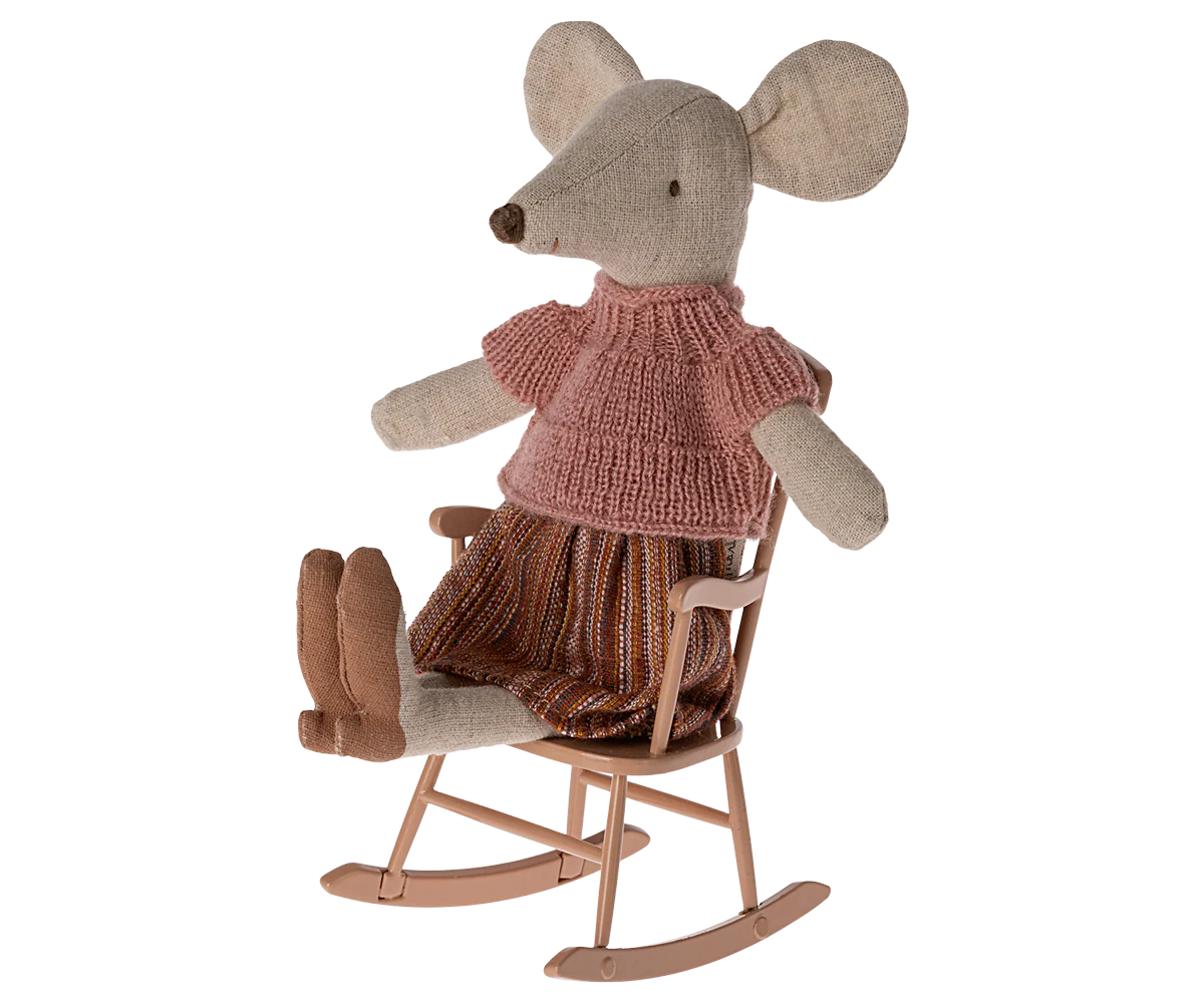 Dark Powder Rocking Chair | Maileg