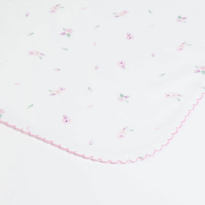 Organic Pink Floral Blanket | FS Baby