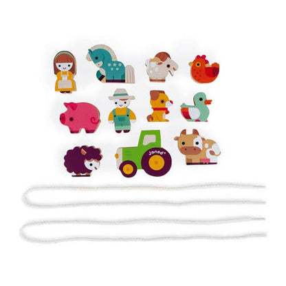 Stringable Farm Themed Beads | Janod