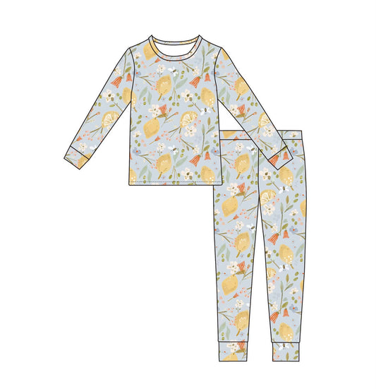 Lemon Floral Two Piece Set | Emi Lei