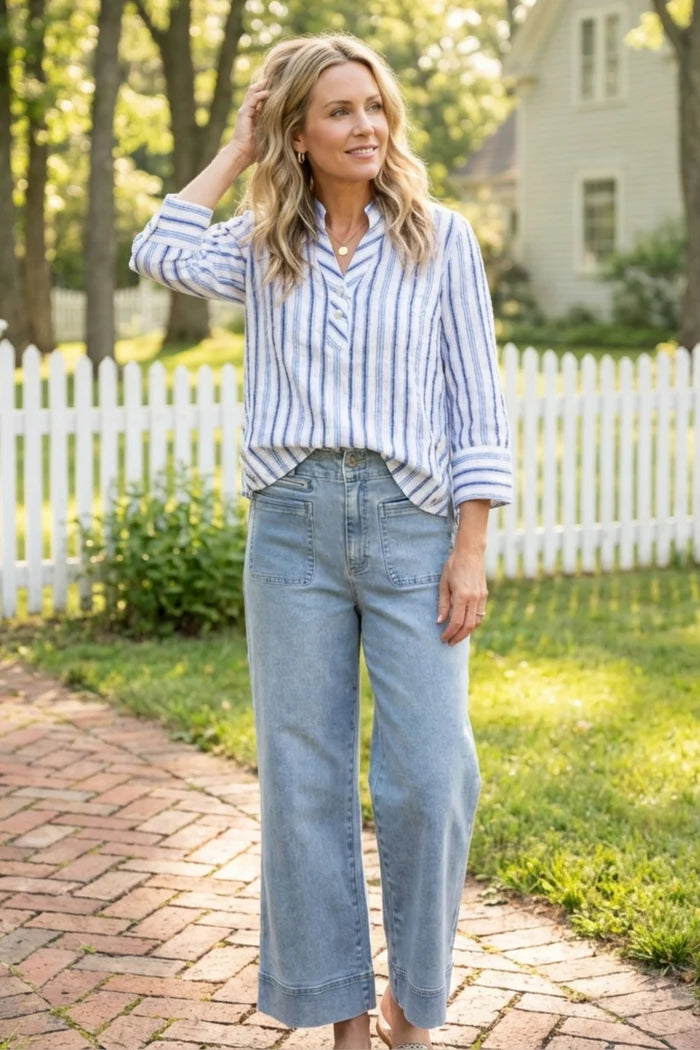 Hampton Stripe Vineyard Shirt | Habitat Clothing