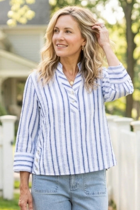 Hampton Stripe Vineyard Shirt | Habitat Clothing