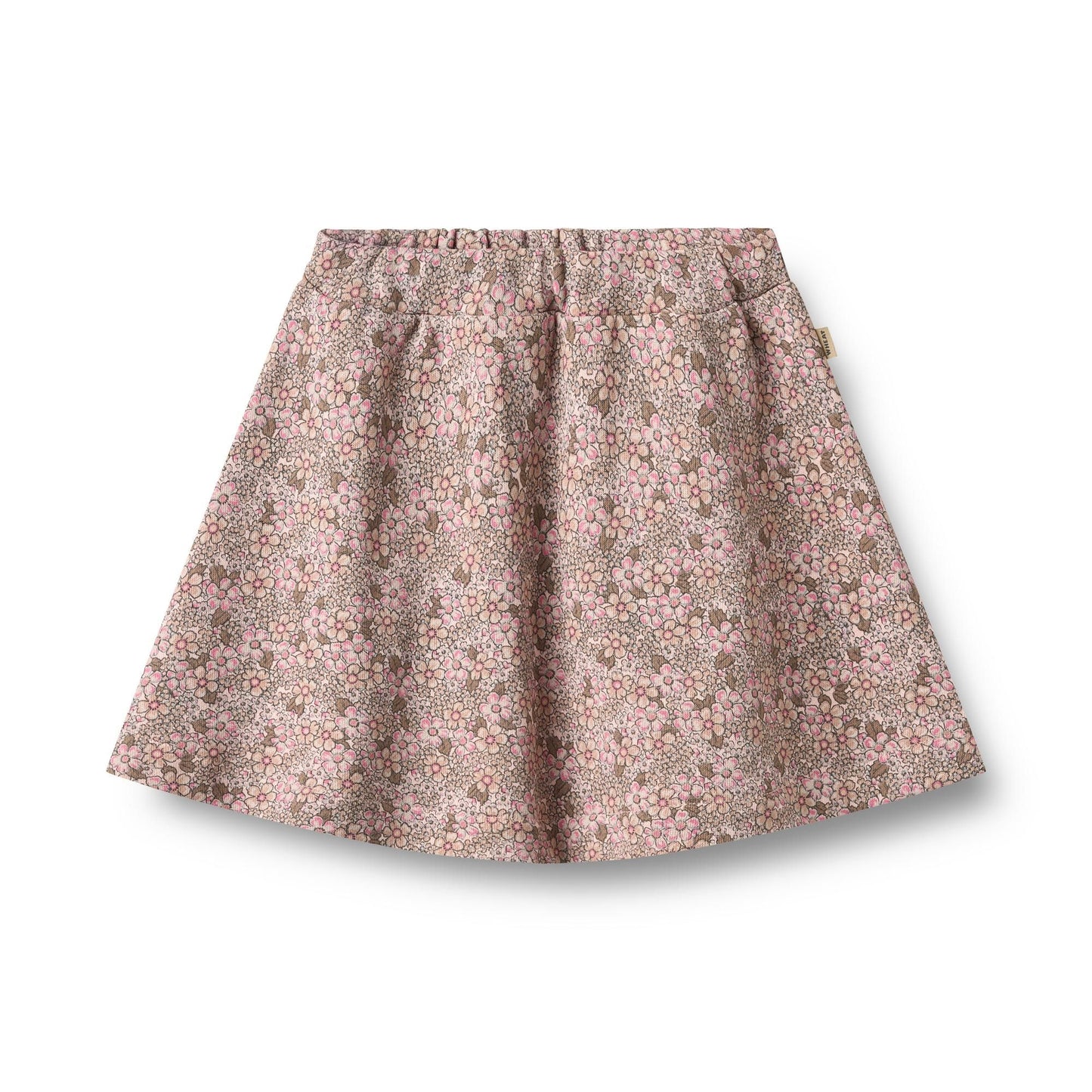 Manuella Rose Brown Flowers Skirt | Wheat