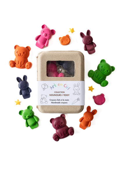 Handmade Crayons - TEDDY BEARS | Art en Ciel
