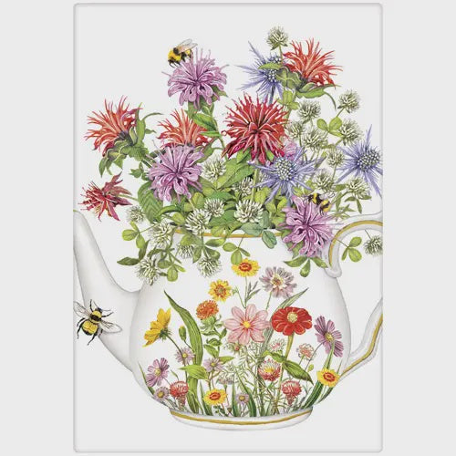 Flower Tea Pot Towel | Mary Lake-Thompson