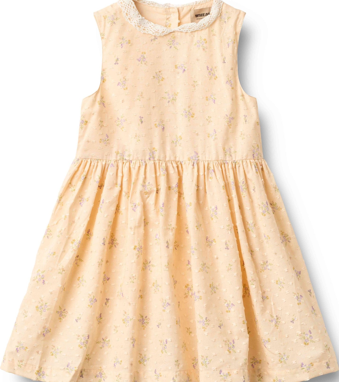 Barely Apricot Flowers Elma Dress | Wheat