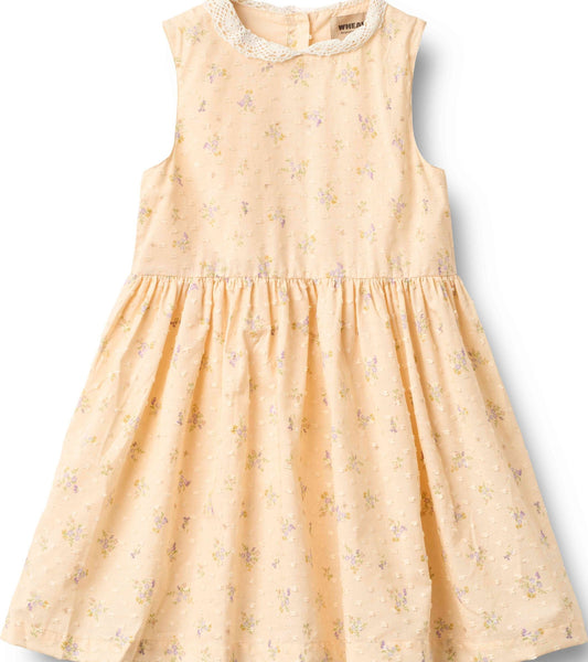 Barely Apricot Flowers Elma Dress | Wheat