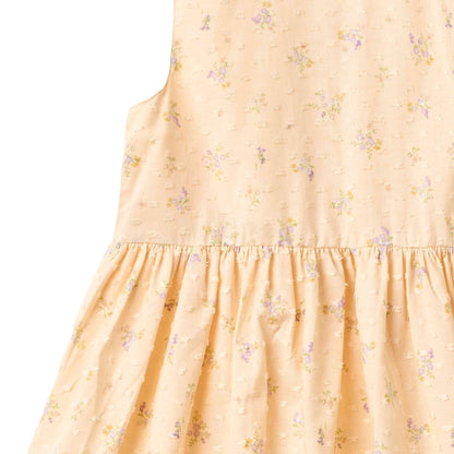 Barely Apricot Flowers Elma Dress | Wheat