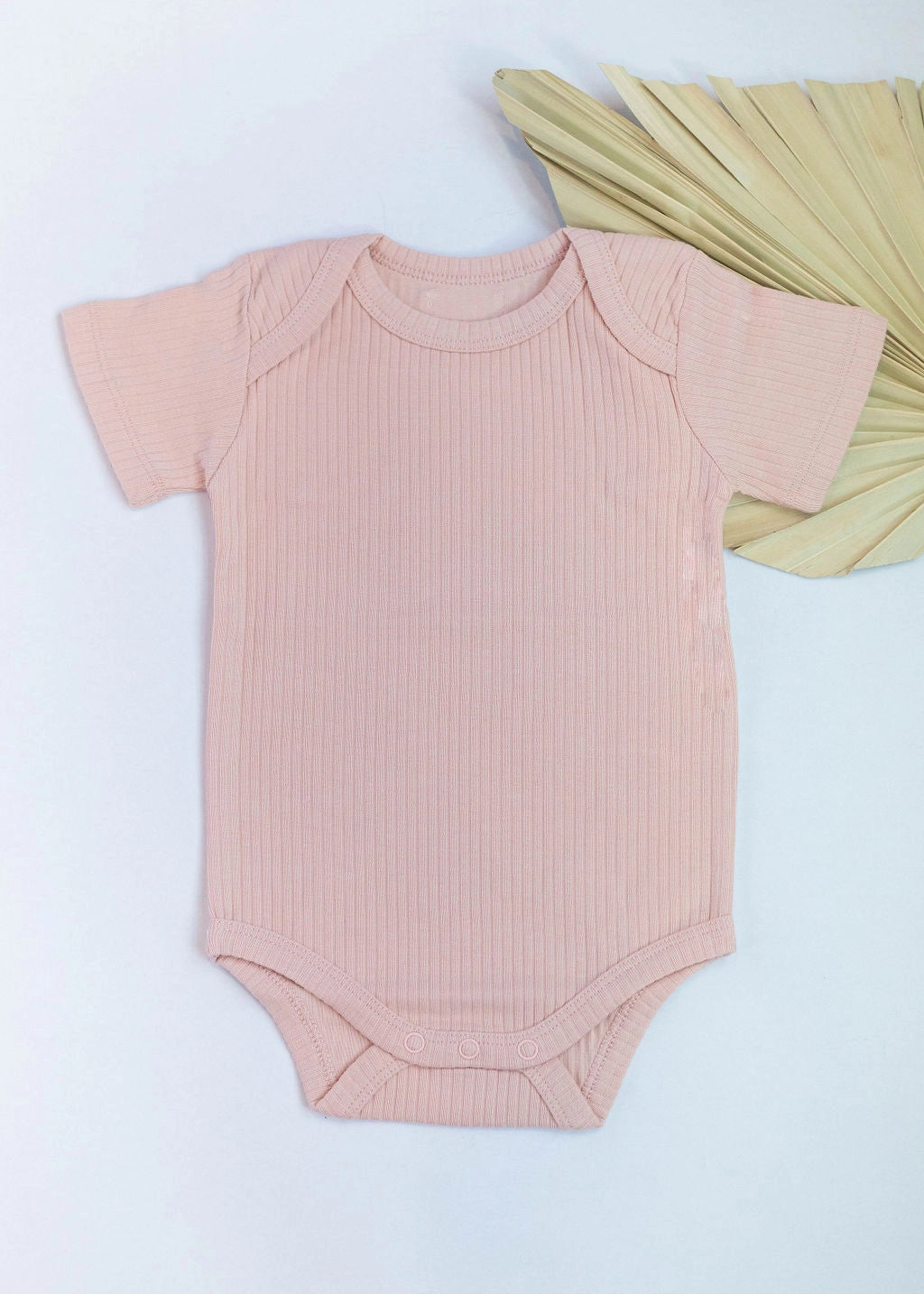 Organic Short Sleeve Ribbed Bodysuits (Various Colors) | Little Organic Co.