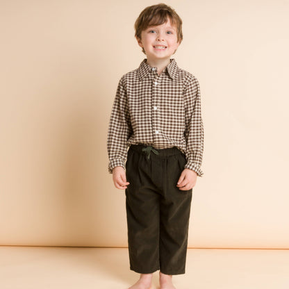 Collar Shirt - Walnut Check | Beet World