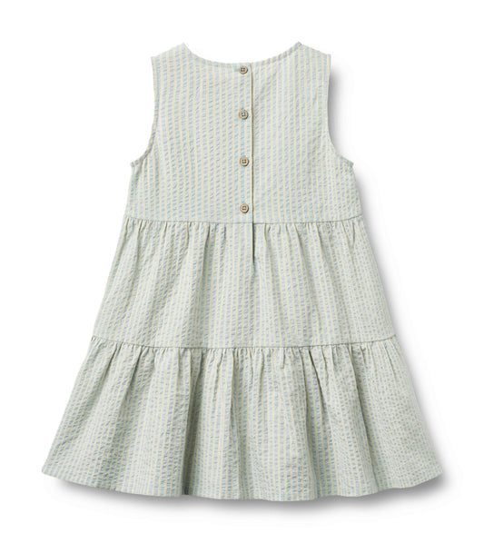 Summer Sky Stripe Louise Dress | Wheat