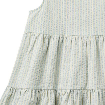 Summer Sky Stripe Louise Dress | Wheat