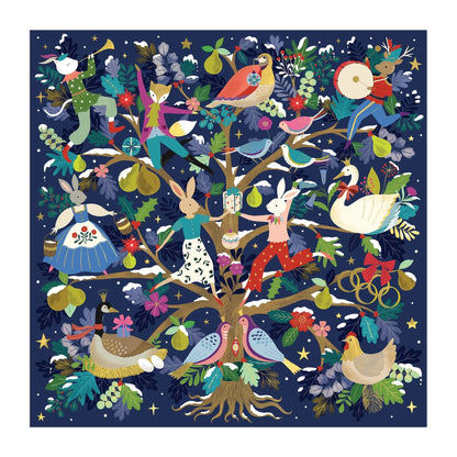 Twelve Days of Joy Foil Puzzle (500 Piece) | Galison