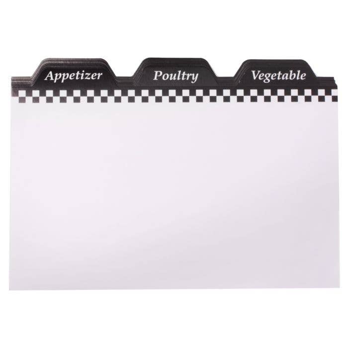 Weatherbee Recipe Cards Dividers | HIC Kitchen