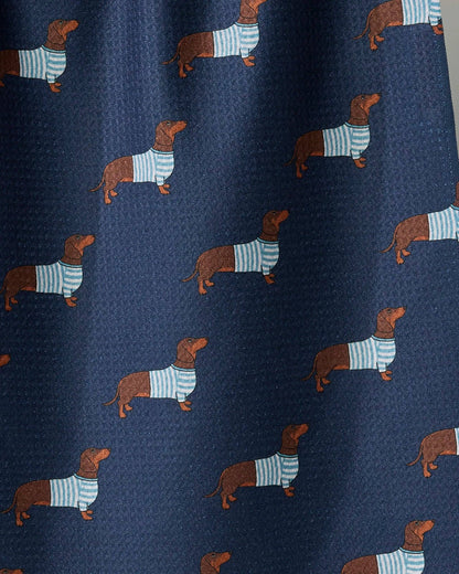 Coastal Dachshund Tea Towel | Geometry