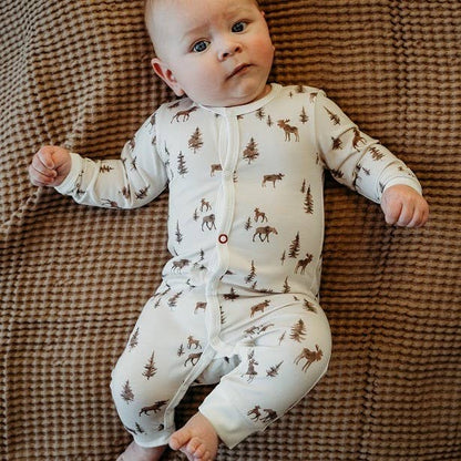 Moose Print Jumpsuit | Babymood Norway