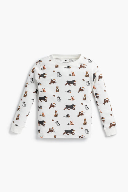 Football Pups Pajama Set | Monica + Andy