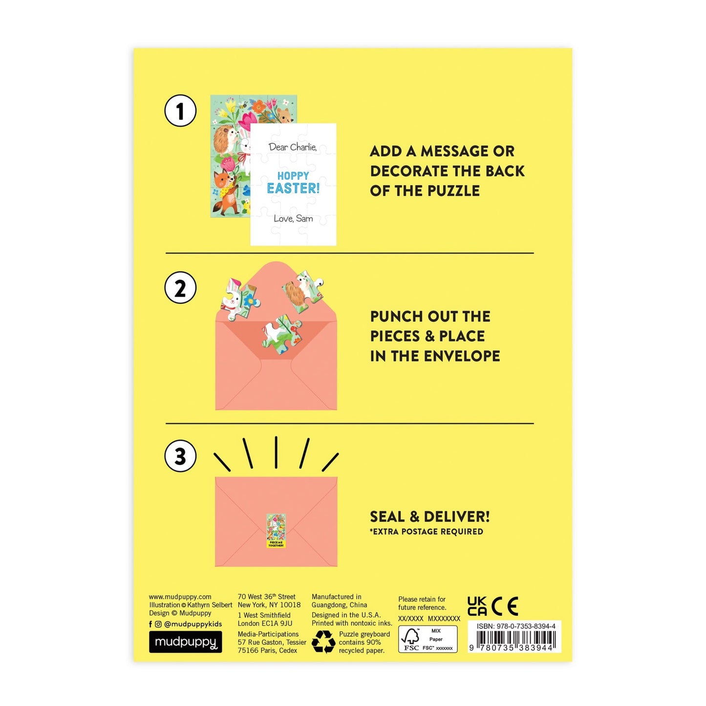 Hoppy Easter Puzzle Greeting Card | Mudpuppy