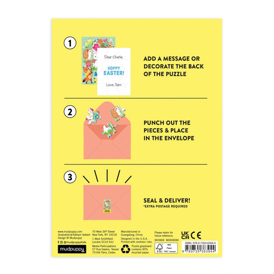 Hoppy Easter Puzzle Greeting Card | Mudpuppy