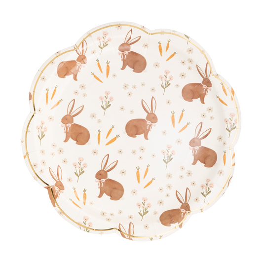 Paper Rabbit Scatter Plate | My Mind's Eye