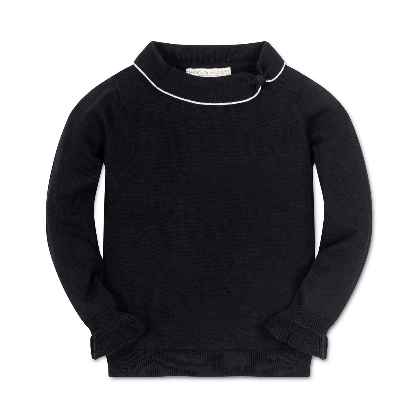 Ruffle Cuff Collar Sweater | Hope & Henry