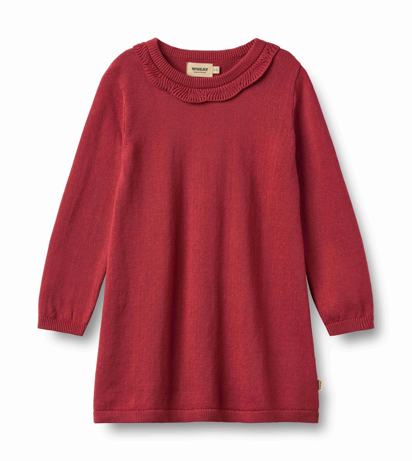 Nannie Red Cherry Knit Dress | Wheat