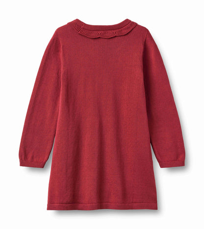 Nannie Red Cherry Knit Dress | Wheat