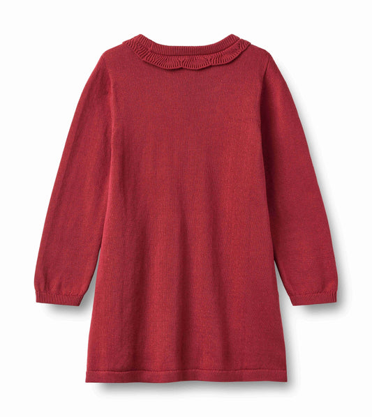 Nannie Red Cherry Knit Dress | Wheat