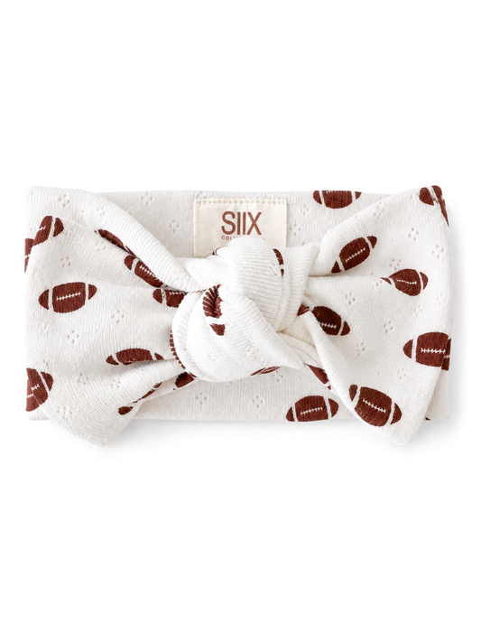 Football Pointelle Bow | Siix Collection
