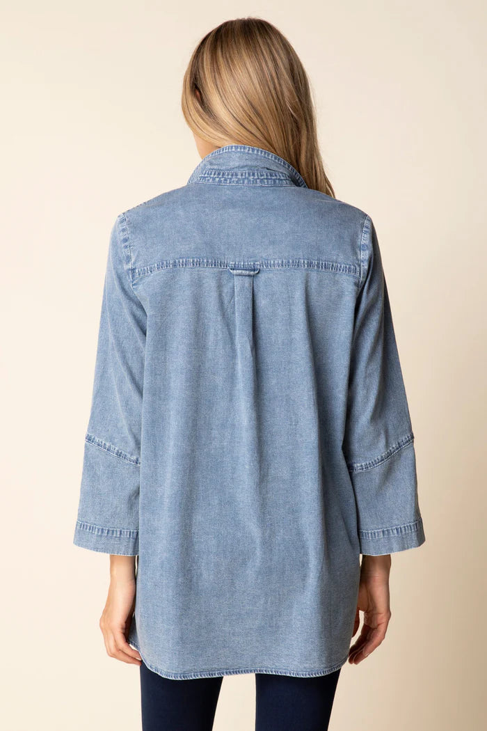 Perfect Travel Shirts Side Button Tunic | Habitat Clothing