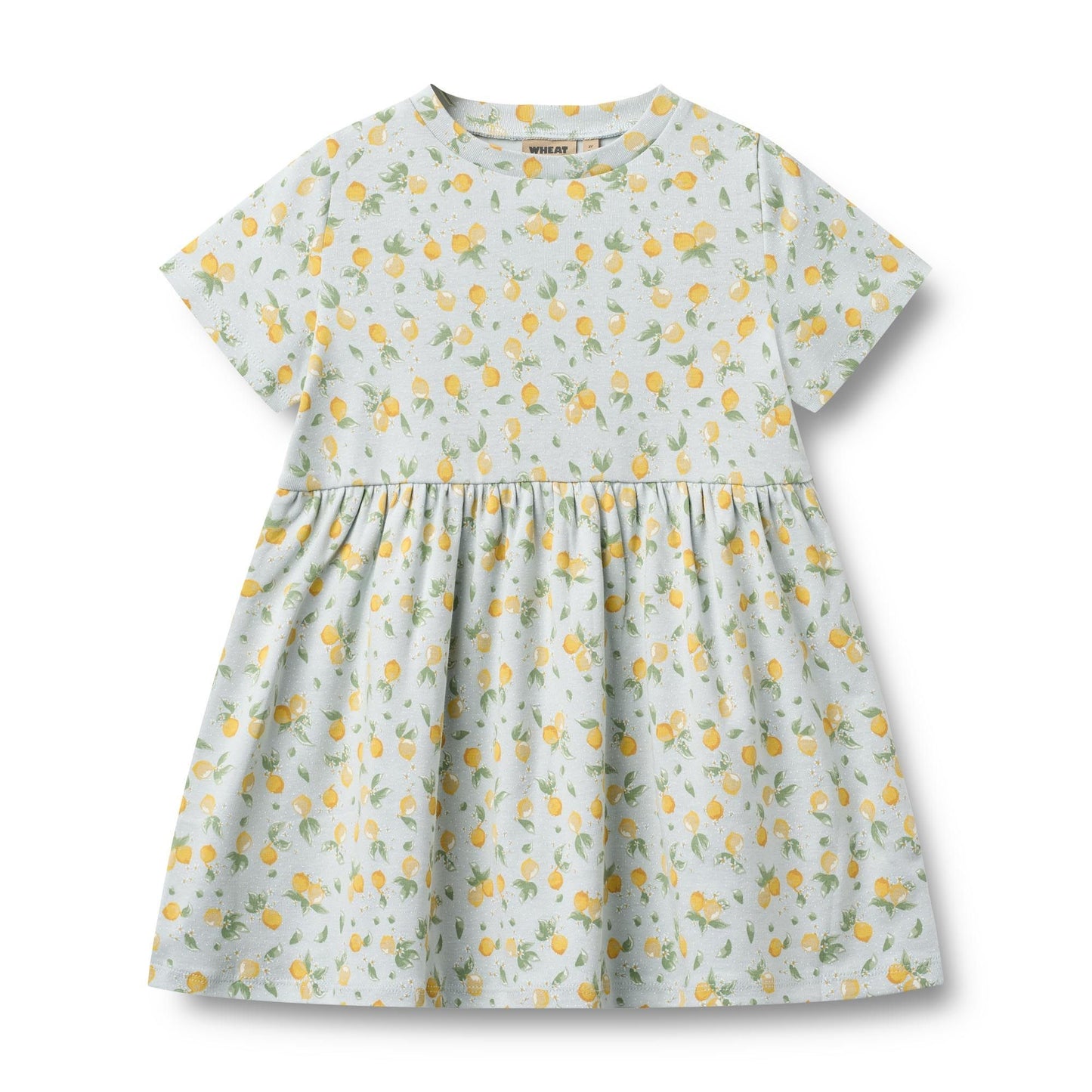 Anna Jersey Dress - Summer Blue Citrus | Wheat