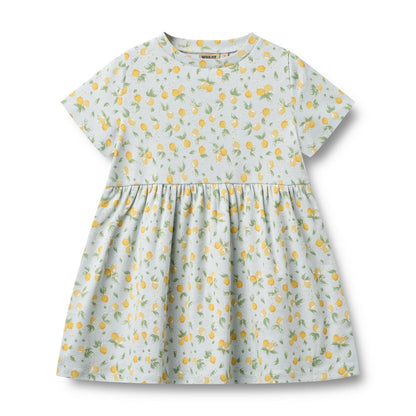 Anna Jersey Dress - Summer Blue Citrus | Wheat