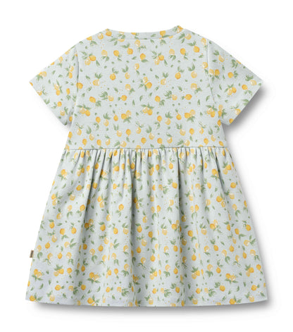 Anna Jersey Dress - Summer Blue Citrus | Wheat