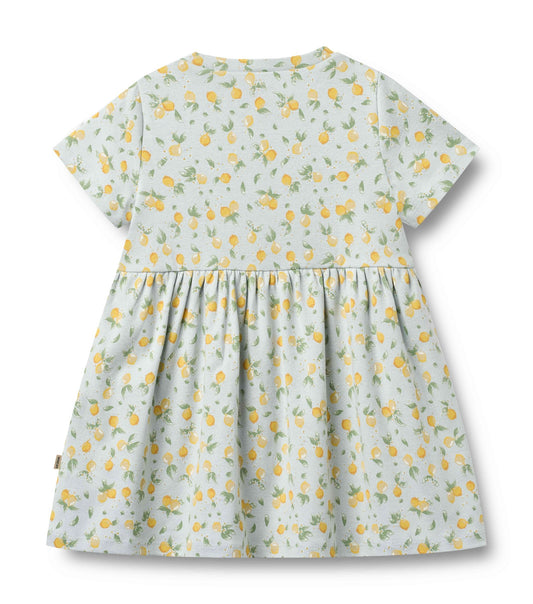 Anna Jersey Dress - Summer Blue Citrus | Wheat