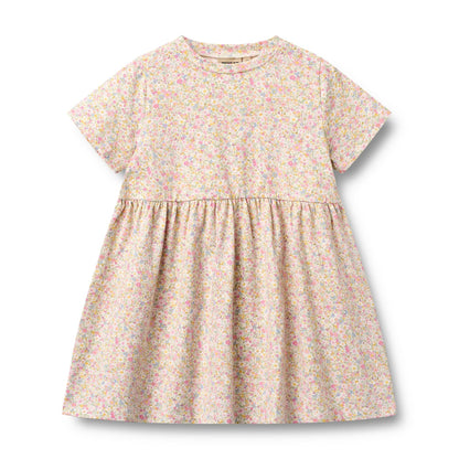 Nova Jersey Dress - Coral Flowers | Wheat