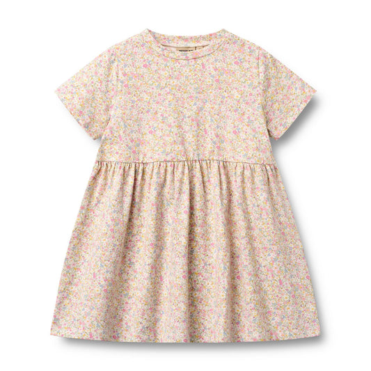 Nova Jersey Dress - Coral Flowers | Wheat