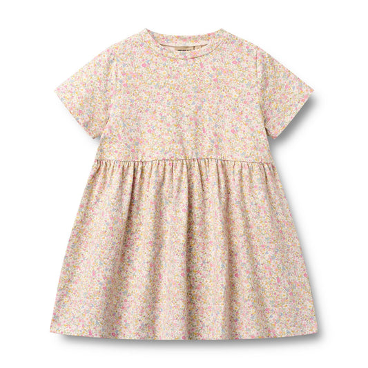 Blush Flower Meadow Anna Jersey Dress | Wheat