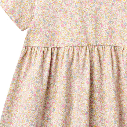 Blush Flower Meadow Anna Jersey Dress | Wheat