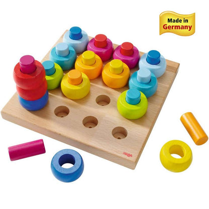 Rainbow Whirls Pegging Game | HABA