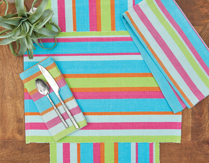 Key Lime Stripe Table Runner | C&F Home