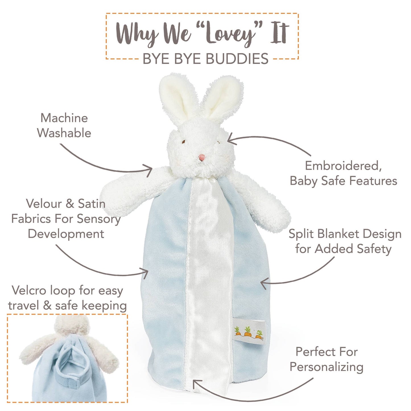 Blue Bud Bunny Bye Bye Buddy | Bunnies By The Bay