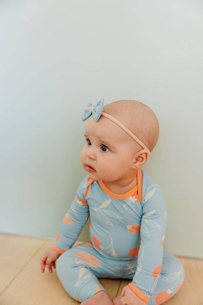 Clementine Bowtie Baby Bow | Copper Pearl
