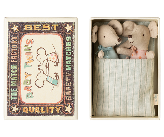 Twin Baby Mice in a Matchbox | Maileg
